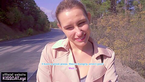 Pickup Eighteen For Pizza / Outdoor Sex And Sloppy Oral
